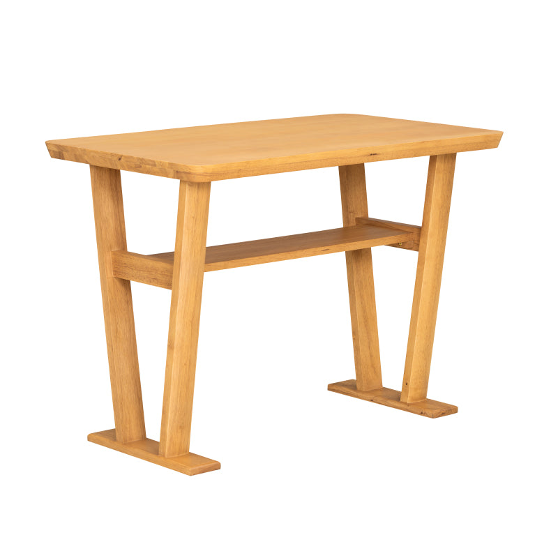 Farmhouse Modern Dining Table Light Brown Space-Saving Design Lightweight and Durable for Kitchen or Dining Room, easy to assemble