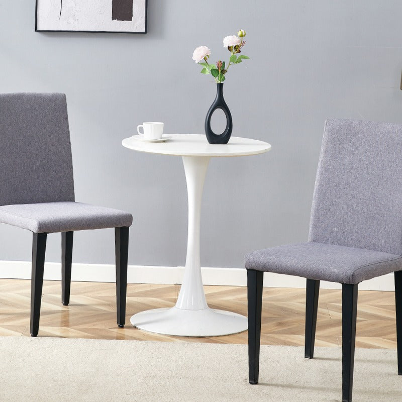 Set of 2 Light Gray LinenCotton Dining Chairs - Modern Minimalist Scandinavian-Style Seating with Beige & Gray Tones, Comfortable Slatted Backrest &, Versatile for Dining Room,, Cozy Corners - Easy-Clean