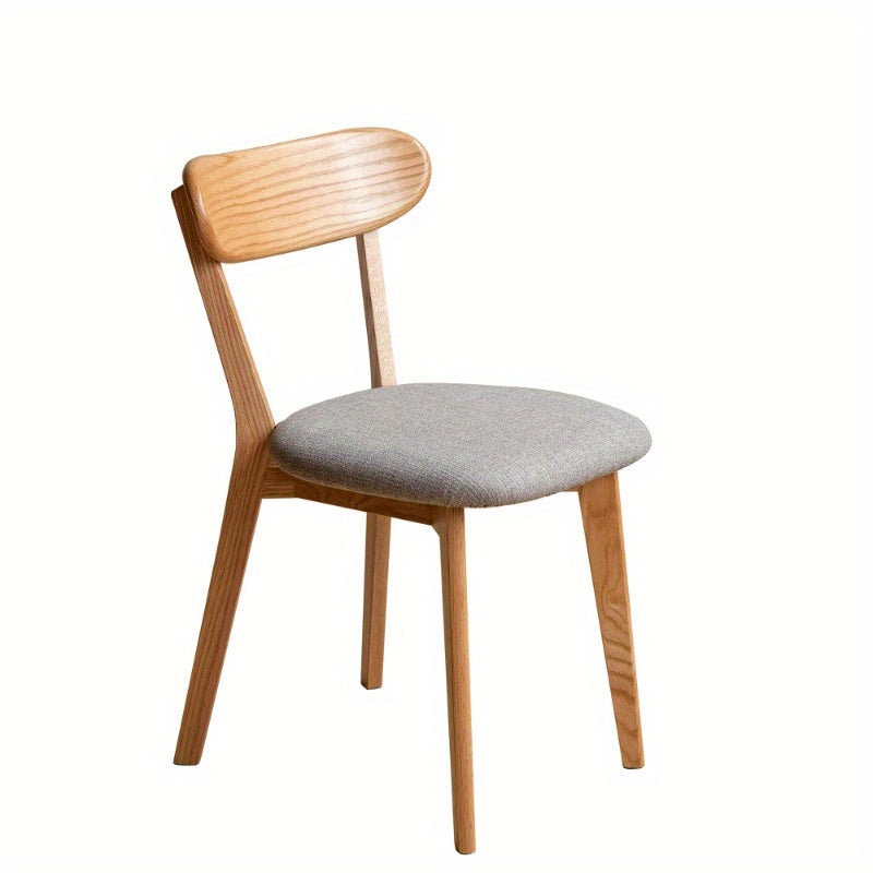 Chair for The Dining Area with a Natural Finish, Sturdy Build, Suitable for Living Rooms, Featuring a Minimalist Design, Dimensions 18.7 X 21.85 X 30.71 inch.