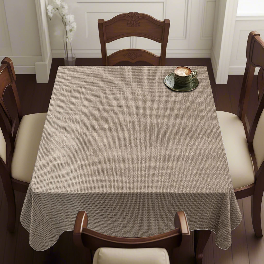 1pc Easy-Clean Tablecloth - Machine-Washable Polyester Table Cover for Dining, Kitchen, Parties, Weddings - Elegant Table Decor for Home, Events, Everyday Use - Durable Tablecloth, Fitted Table Cloth, Simple Elegant Design