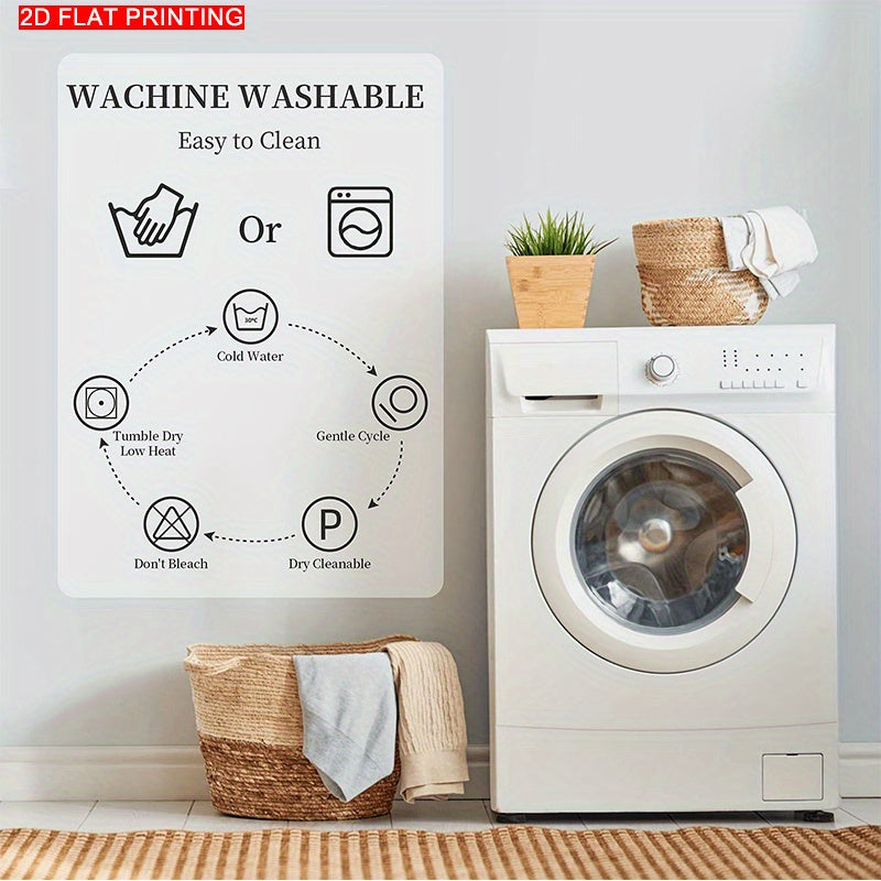 A Blue-Gray And White Striped Tablecloth, Perfect for Dining Tables, Coffee Tables, And Desks. It Serves As a Decorative Piece for Parties And Home Decor, Is Soft And Delicate, Machine Washable for Easy Cleaning, Enhances The Dining Atmosphere