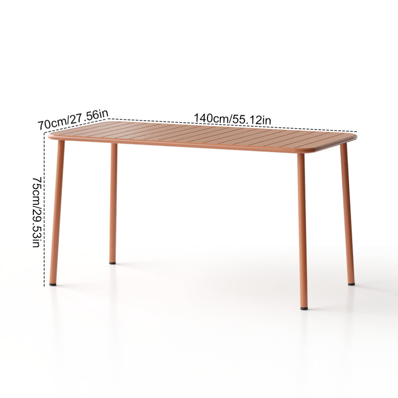 Sella Long Outdoor Dining Table - Waterproof Patio table with, Easy Assembly, for Garden, Balcony, Poolside - Ideal for Family Meals & Entertaining Guests - Durable Construction