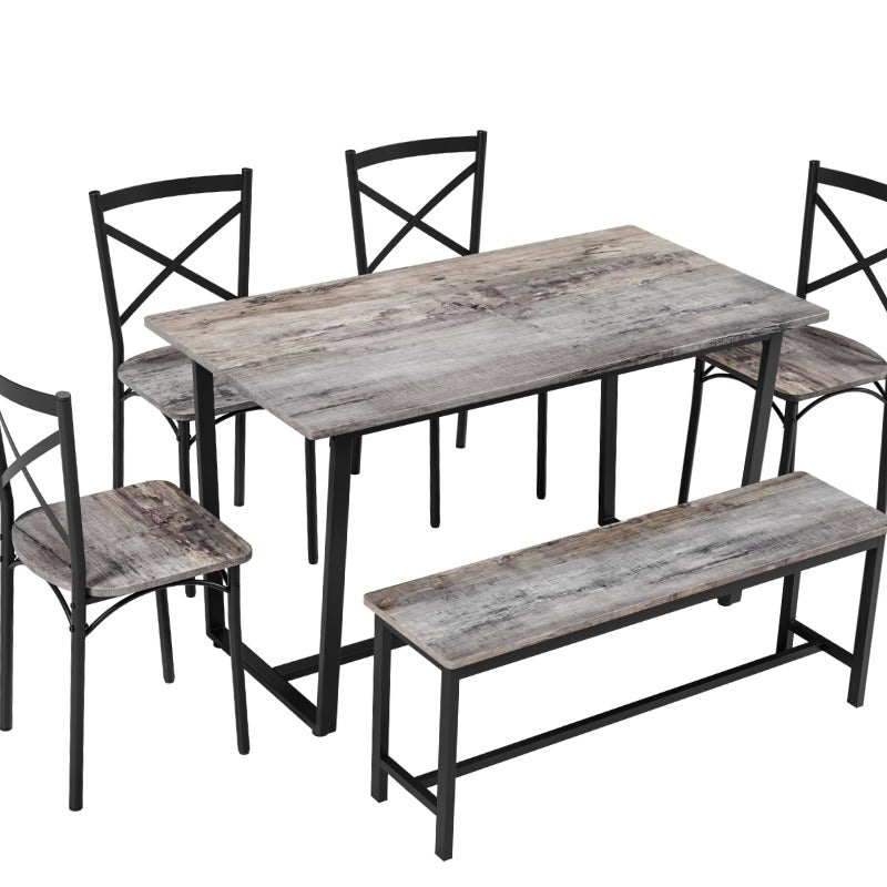 6pcs Dining Set with Stylish Design Perfect for Kitchen Breakfast Nook and Living Room Ideal for Everyday Meals Family Gatherings and Casual Entertaining