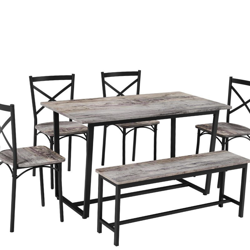 6pcs Dining Set with Stylish Design Perfect for Kitchen Breakfast Nook and Living Room Ideal for Everyday Meals Family Gatherings and Casual Entertaining