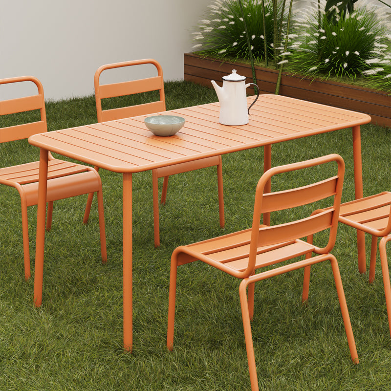 Sella Long Outdoor Dining Table - Waterproof Patio table with, Easy Assembly, for Garden, Balcony, Poolside - Ideal for Family Meals & Entertaining Guests - Durable Construction