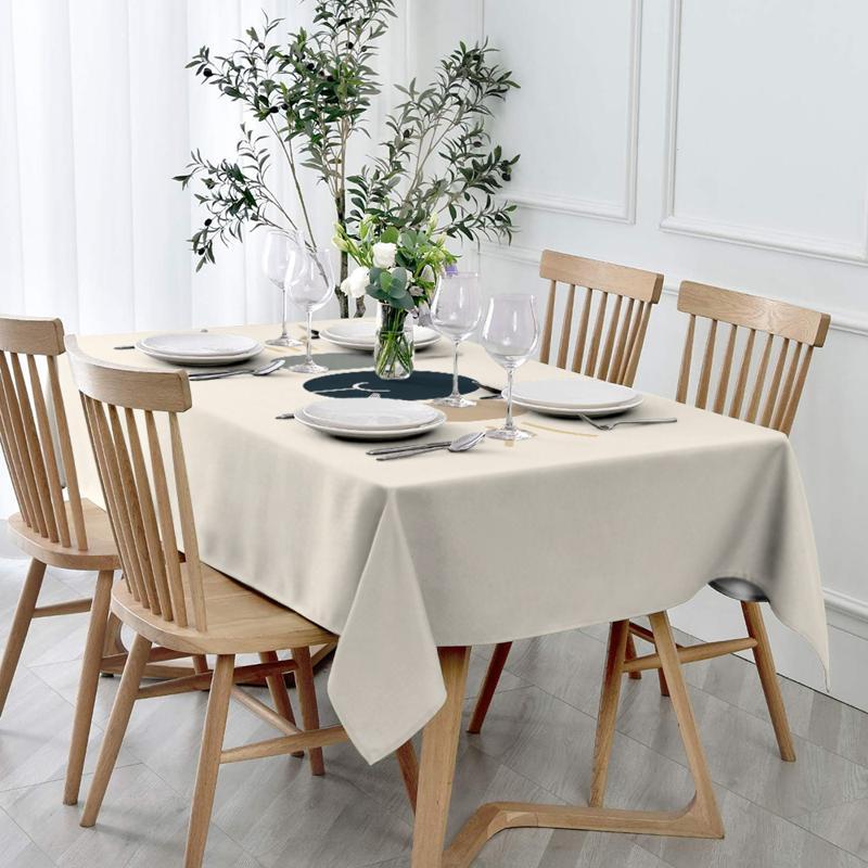 A Soft, Stylish, And Aesthetically Pleasing Geometric Patterned Tablecloth, Machine Washable And Easy to Clean, Suitable for Dining Tables, Coffee Tables, Desks, Picnic Tables, Outdoor Dining, And Camping